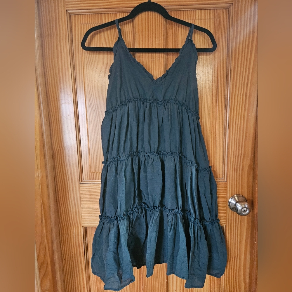 Flowy Green Sleeveless Dress